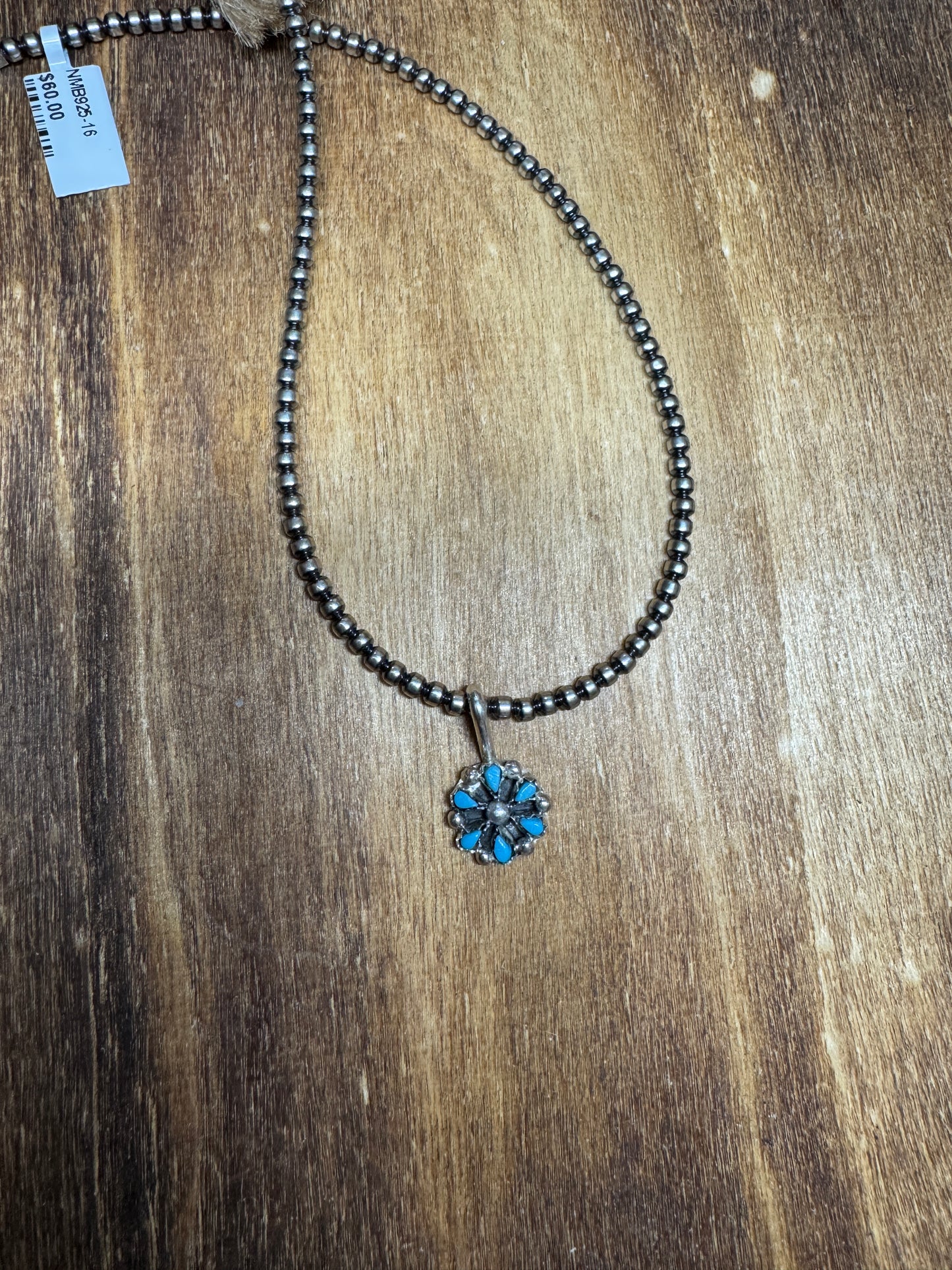 Zuni Turquoise 1/2” Cluster pendant