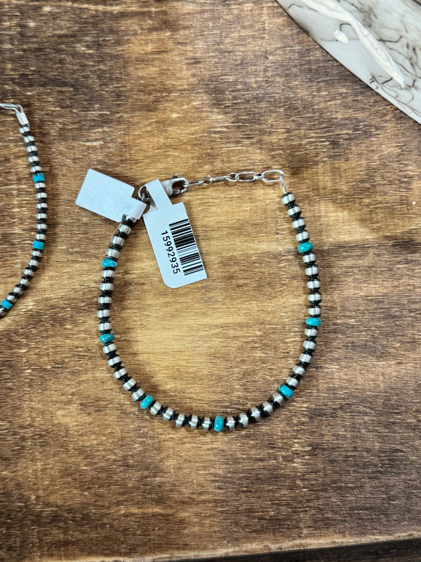 Turquoise Sterling Navajo Pearl Style bracelet