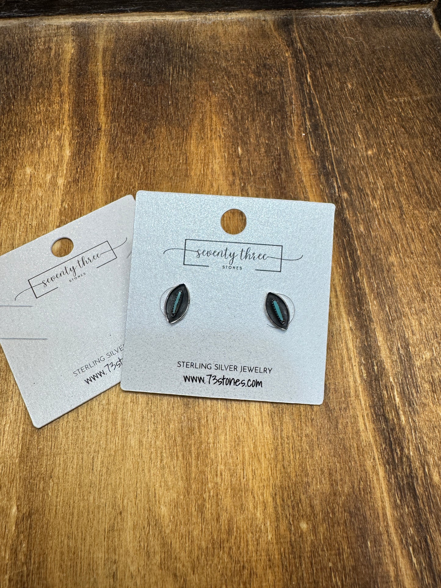 Zuni Handmade Studs 1/4” Needlepoint