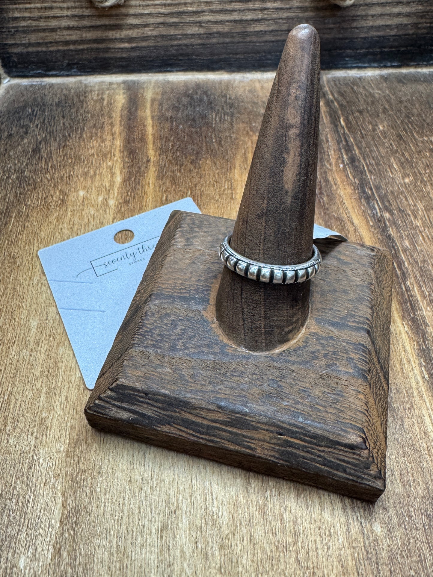 Studded 4mm Ring size 10