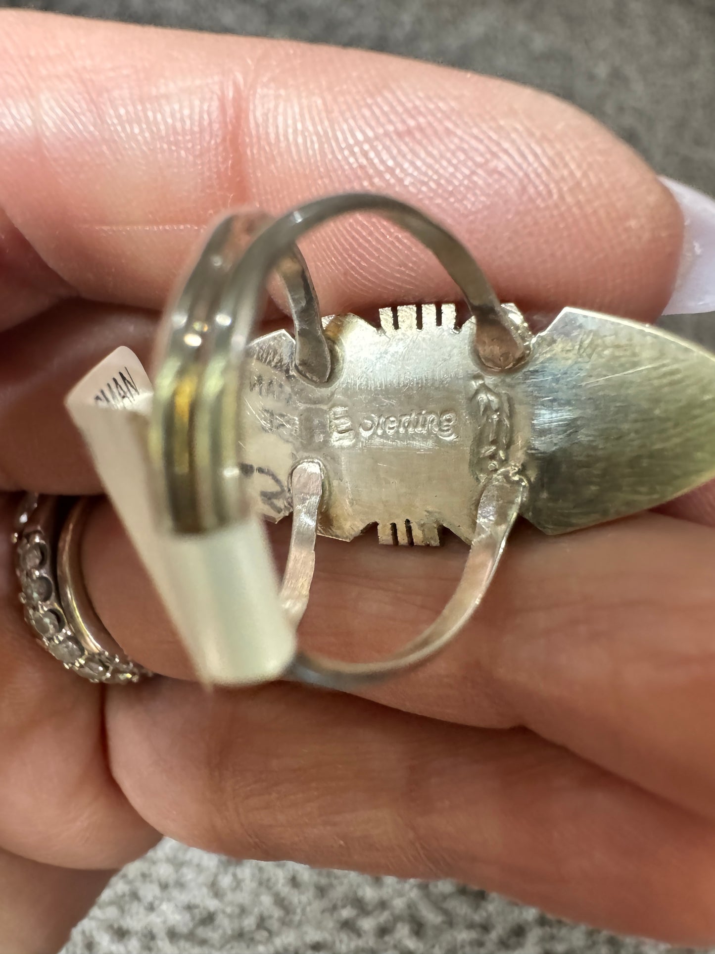 Kingman oval Ring Sz 7