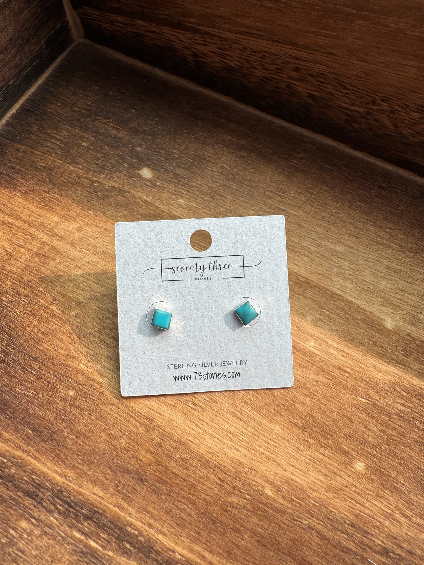 Zuni Handmade Turquoise StudsSquare