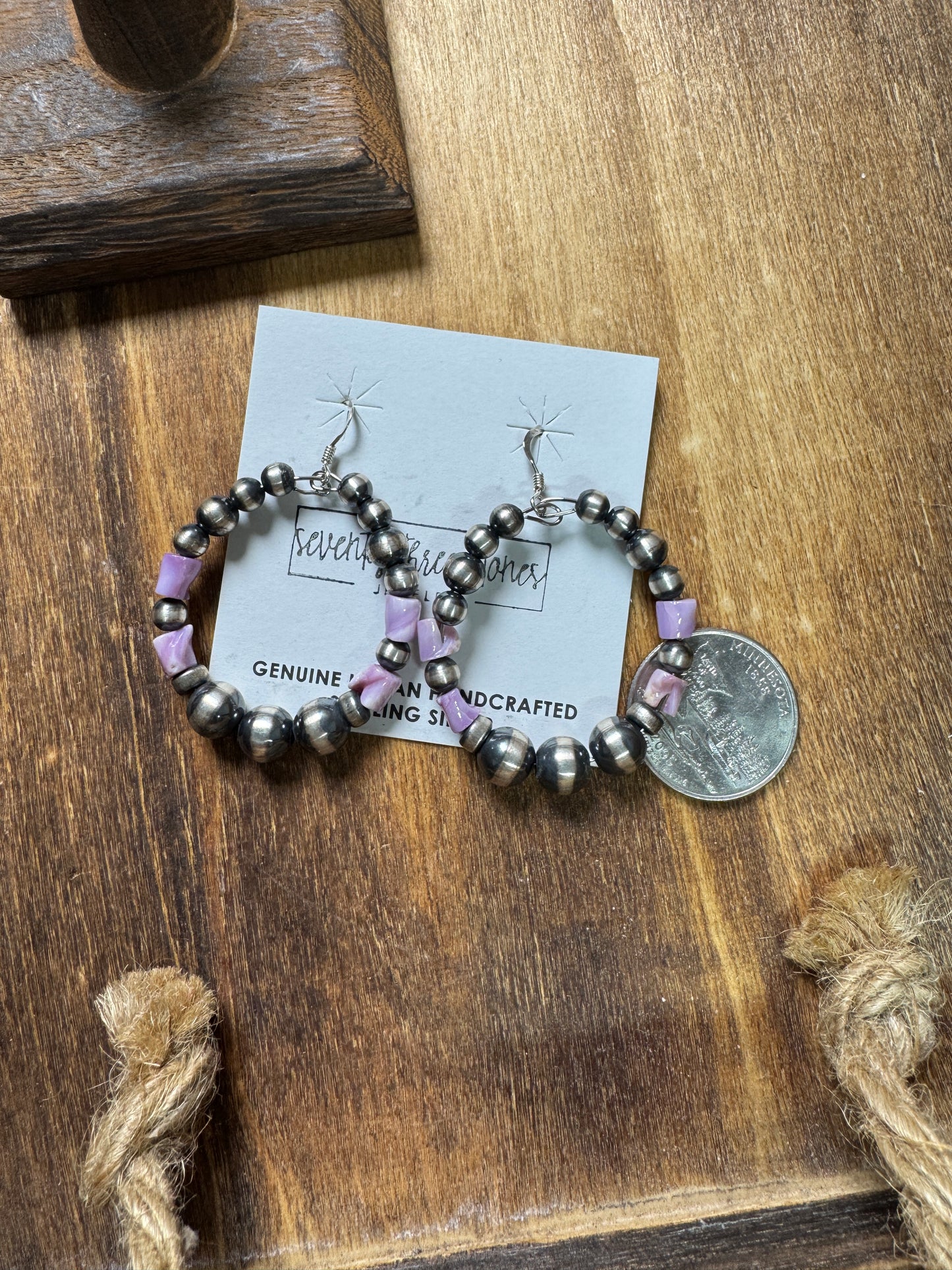 Navajo PearlPurple Spiny Shell Rounds