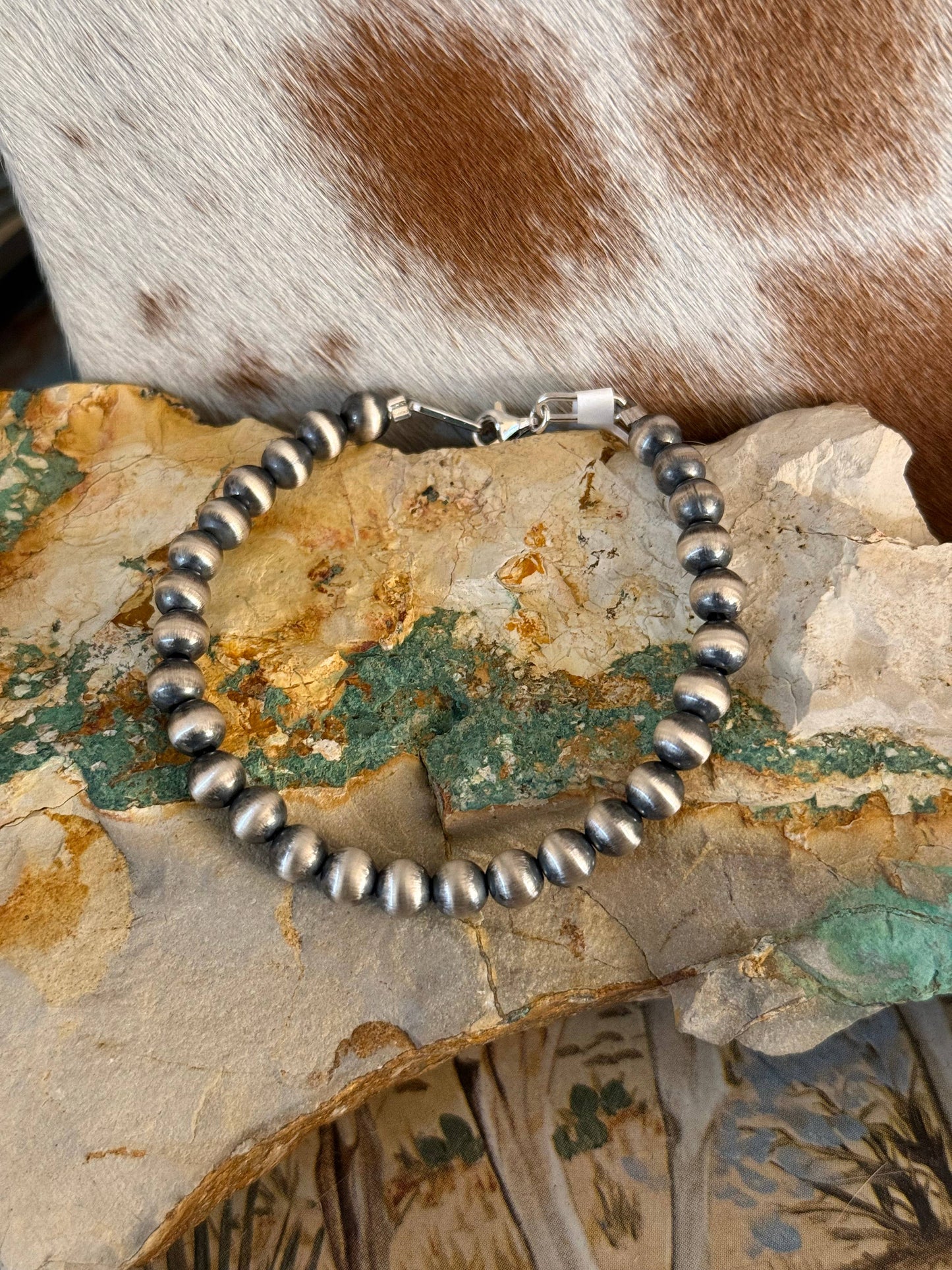 #216 6mm Sterling Pearl Bracelet