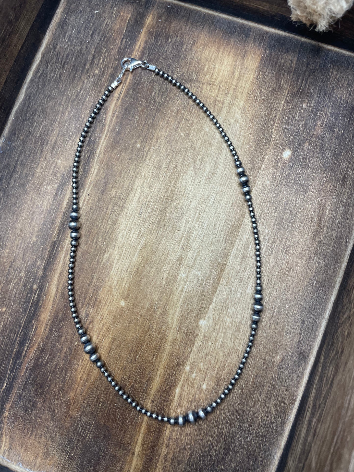 The Kara 3mm Graduated Navajo Pearl Necklace