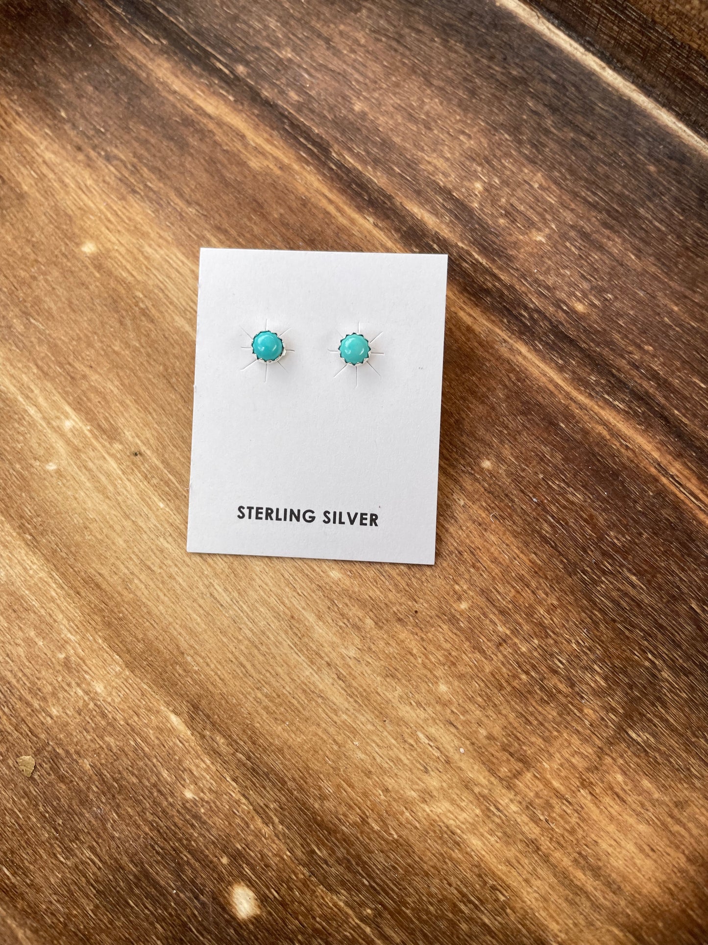 Small Turquoise Round Stud