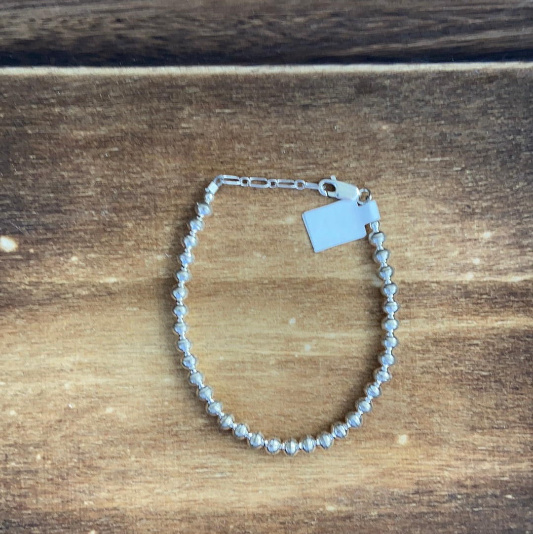 5mm Sterling Pearl Bracelet