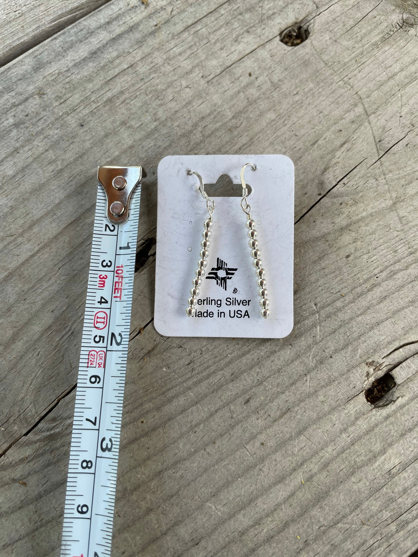 The Navajo Strand Earring High Shine 4mm