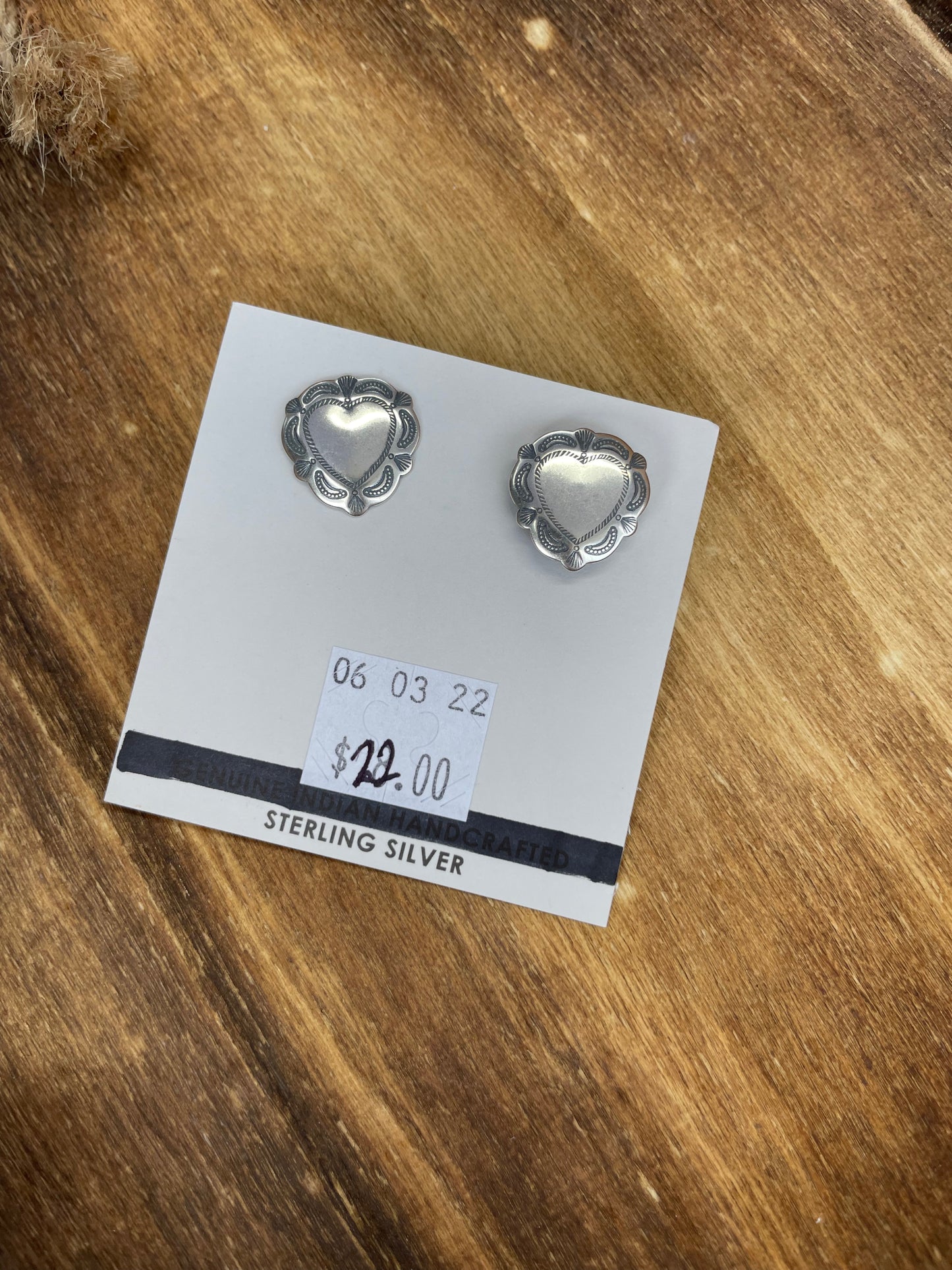 Medium Heart Concho Stamped