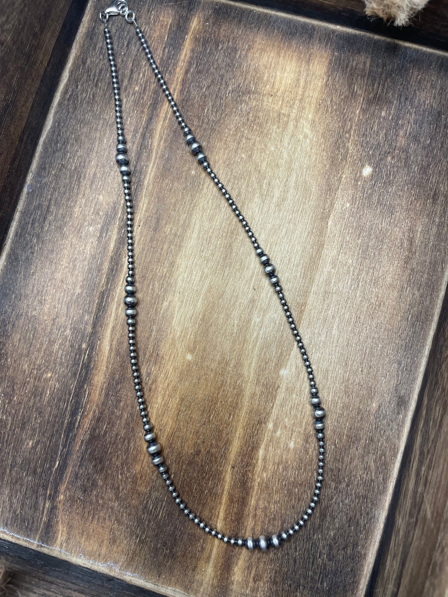 The Kara 3mm Graduated Navajo Pearl Necklace
