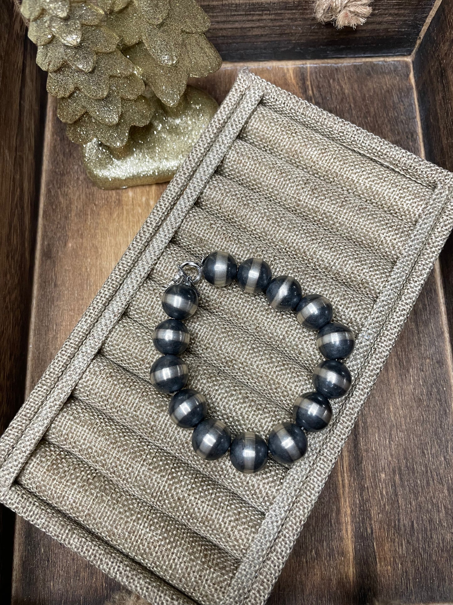 14mm Navajo Pearl Bracelet