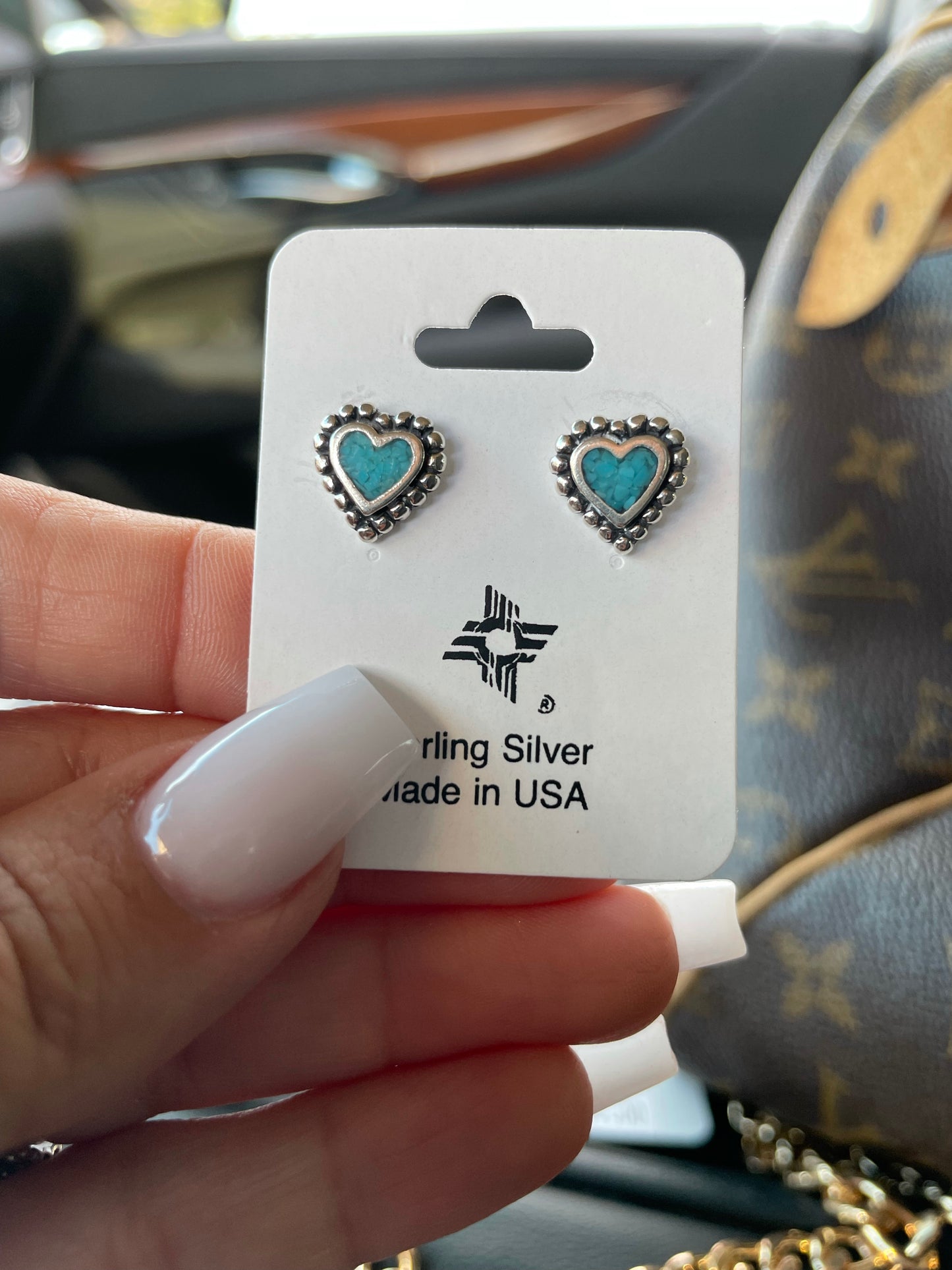 Mini Heart Concho w/Turquoise