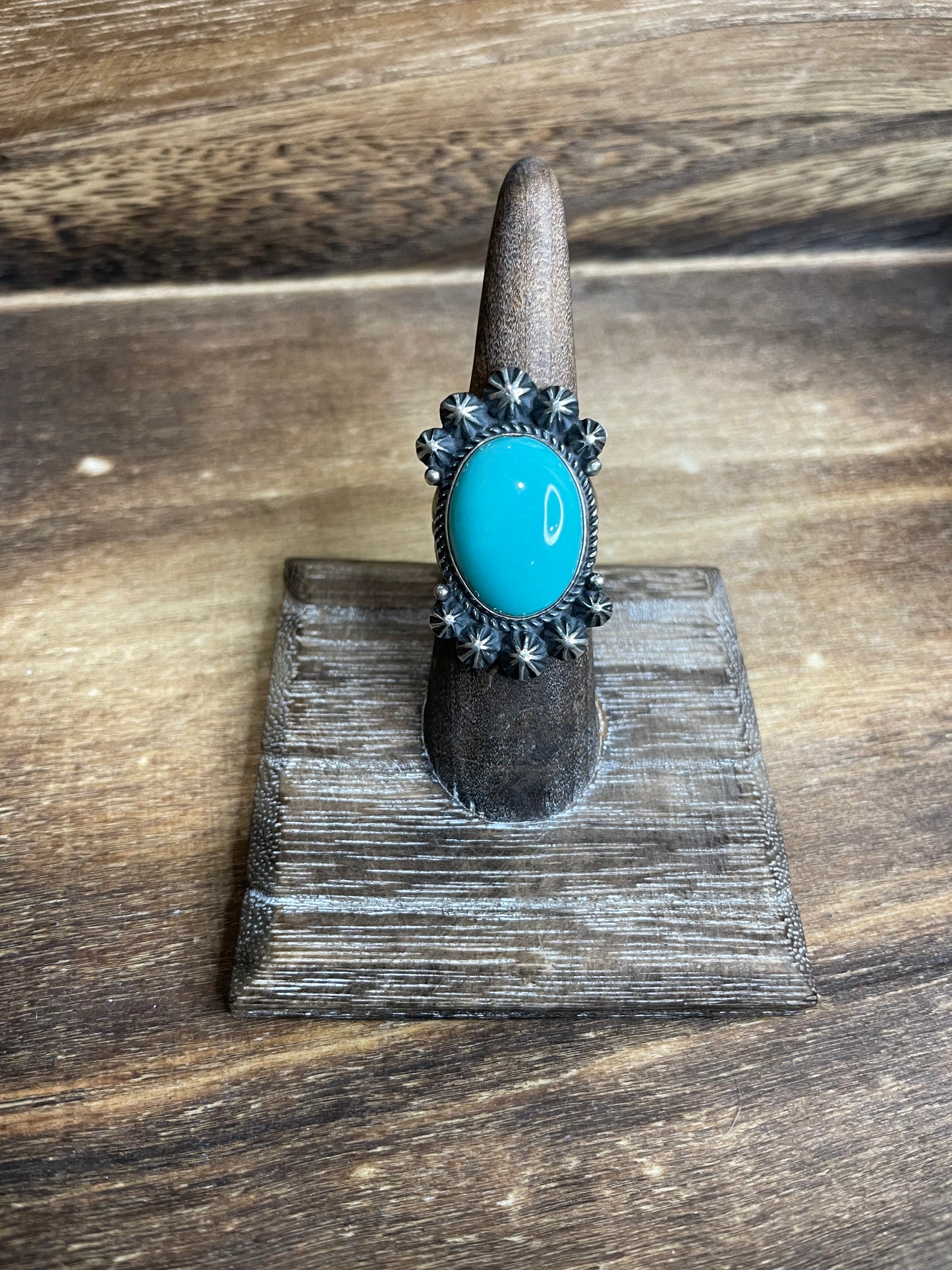 Turquoise Starry Night ring