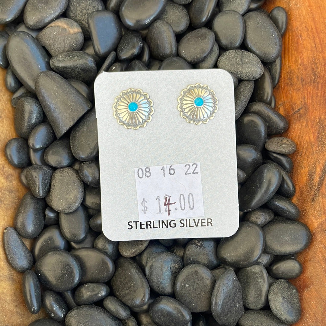 The Turquoise Concho Stud