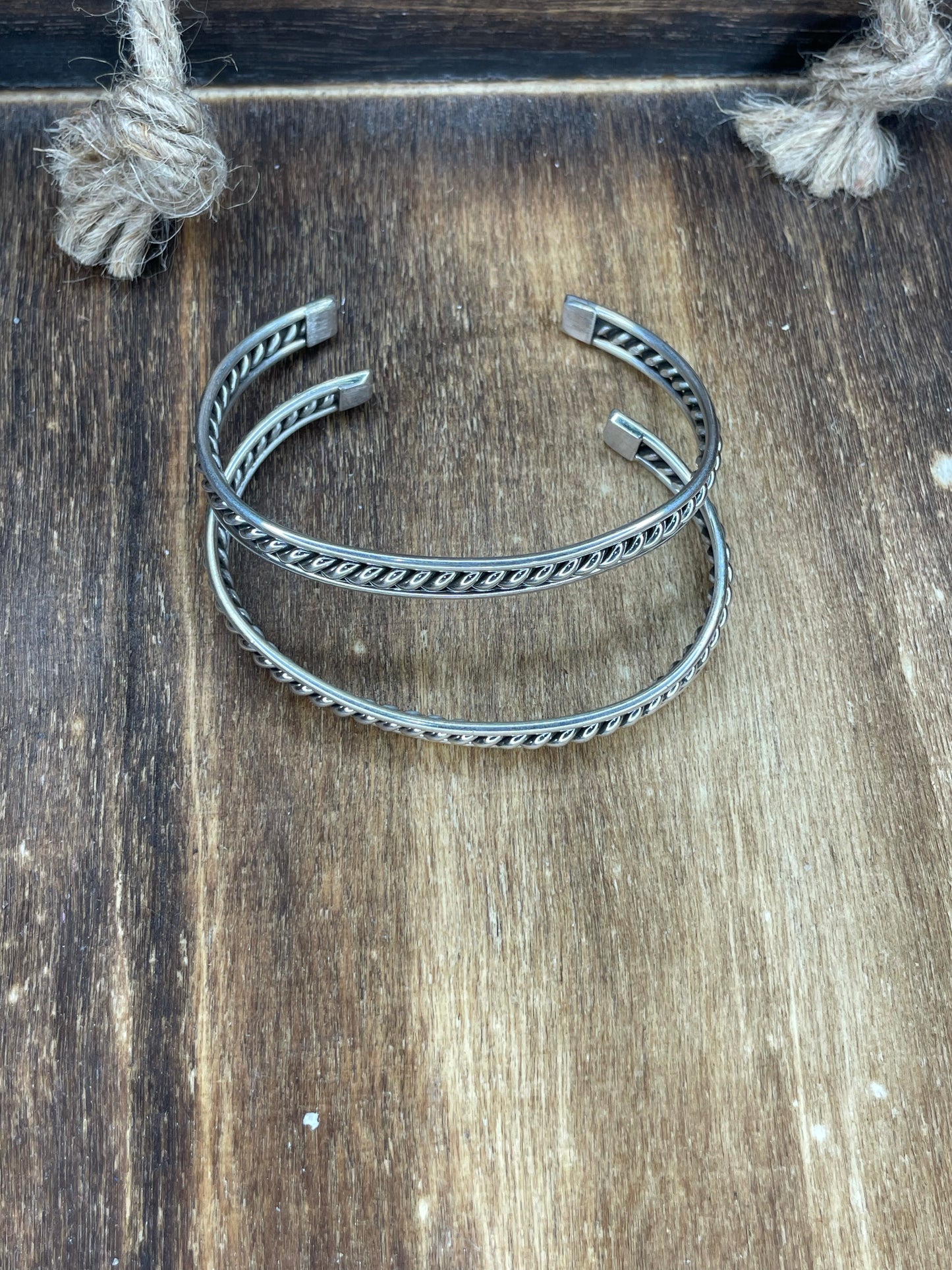 Twist Wire Sterling Silver Cuff