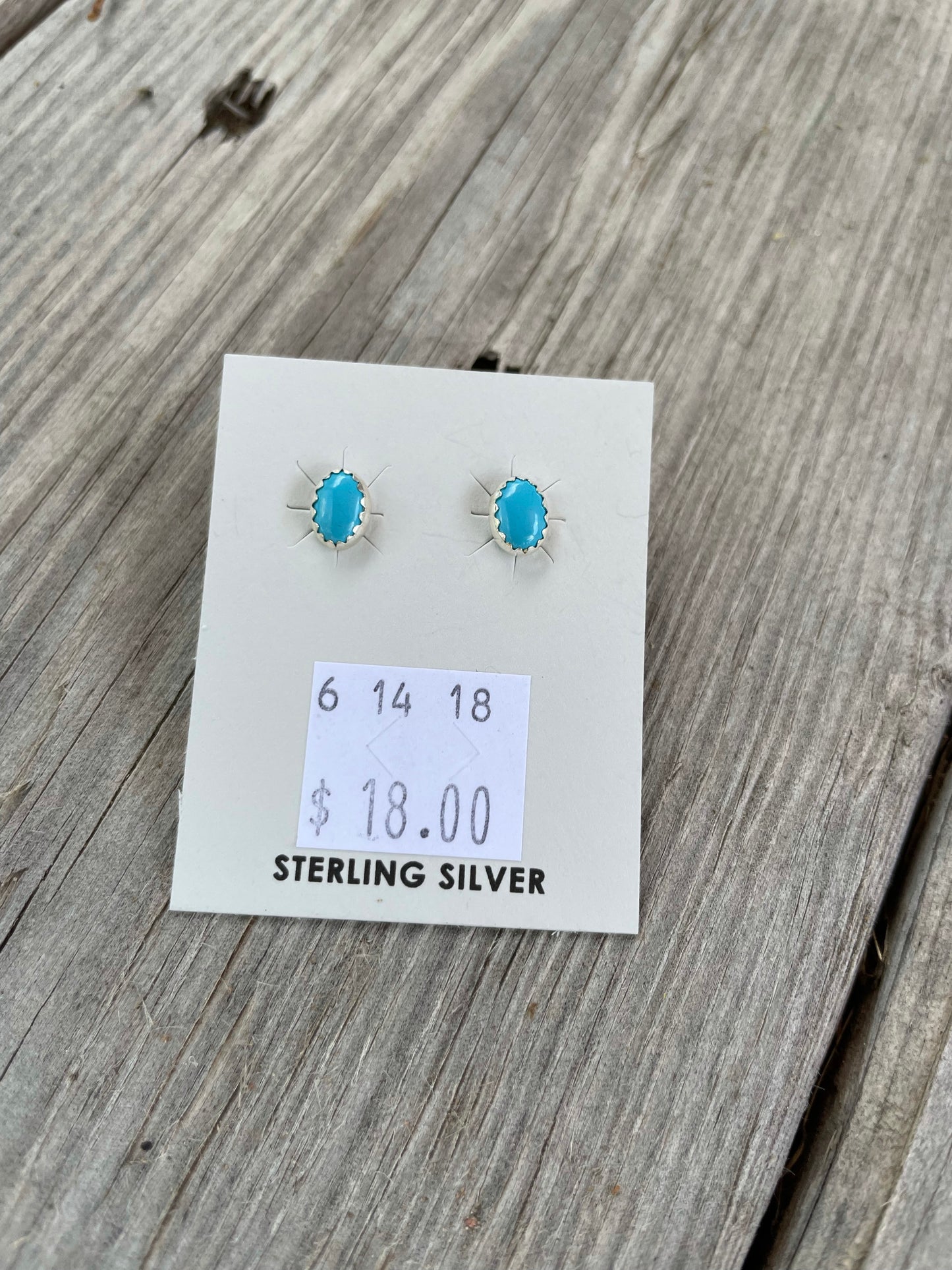 Turquoise Oval Stud