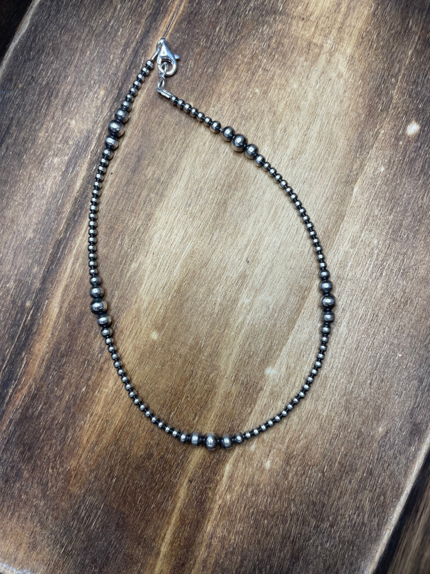 The Kara 3mm Graduated Navajo Pearl Necklace