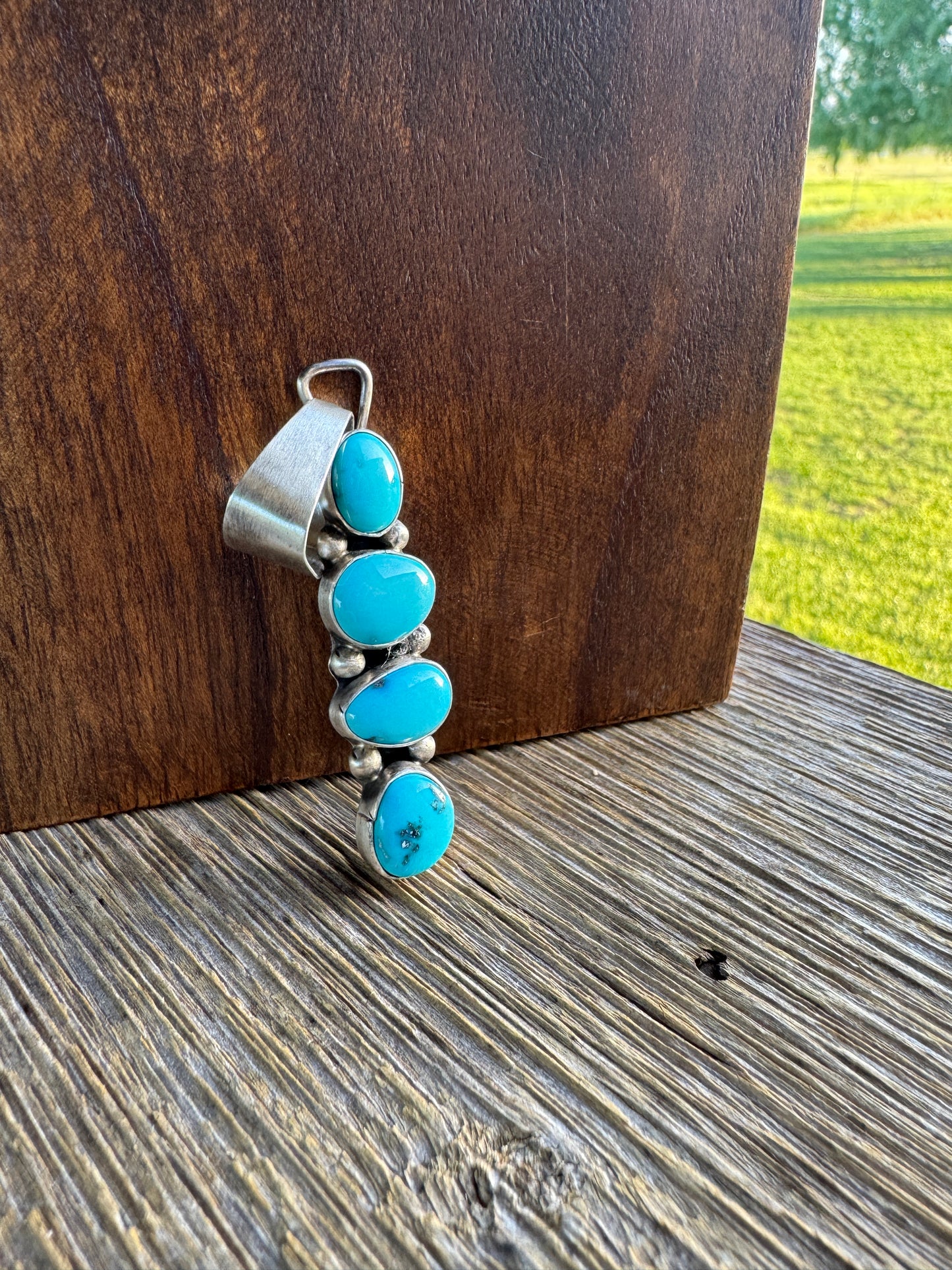 4 stone Turquoise  Pendant