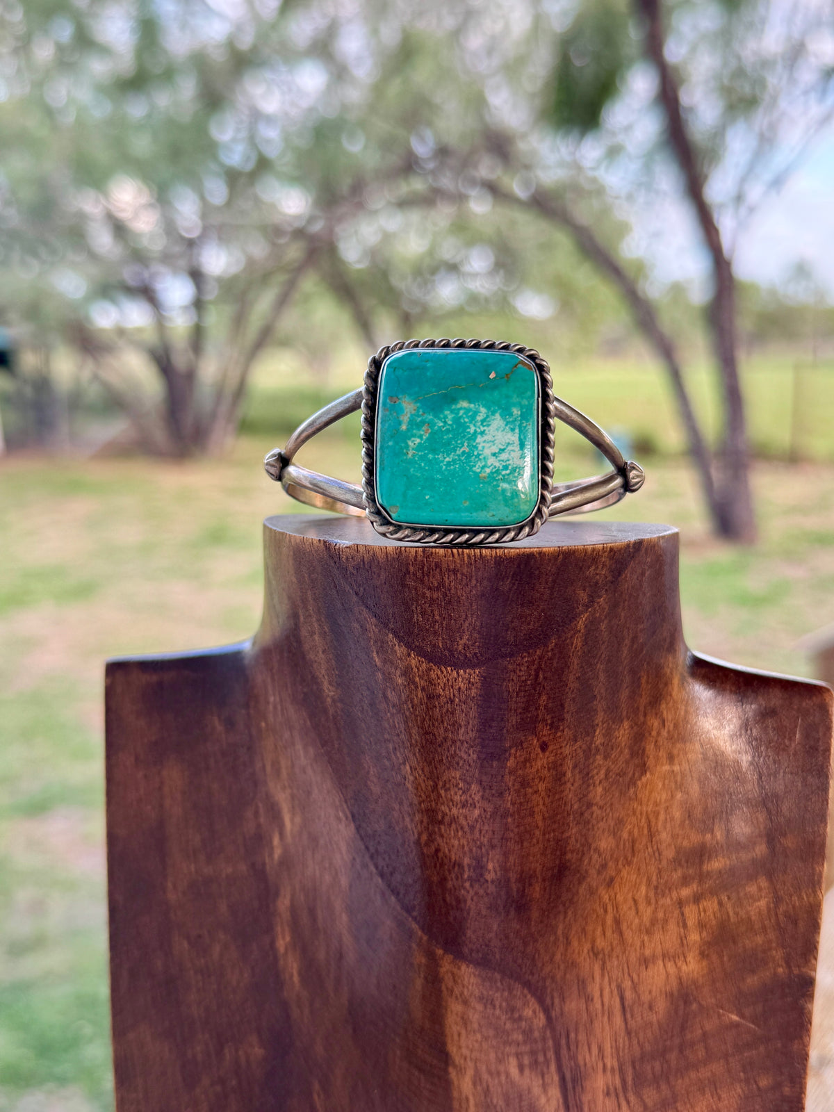 Turquoise Square Cuff, Augustine Largo