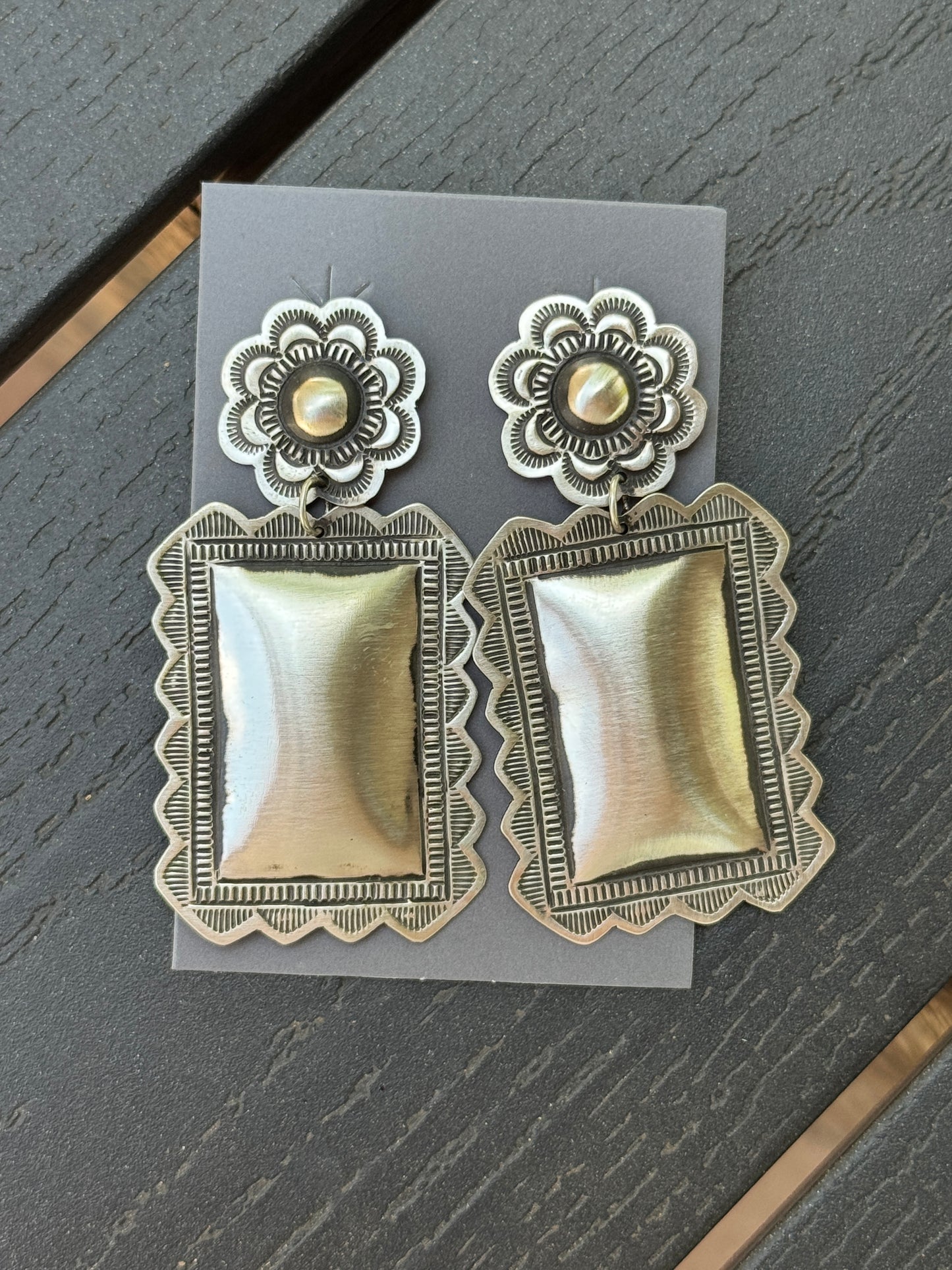Leander Tahe Navajo Earrings