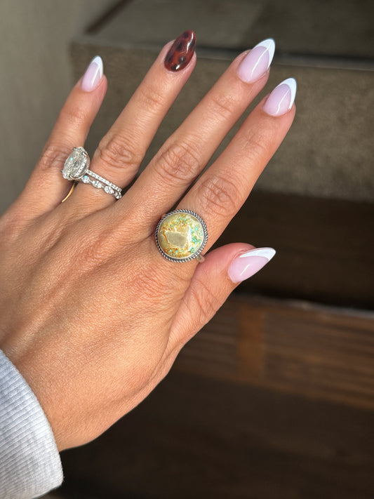 Boulder Royston Turquoise Ring size 9