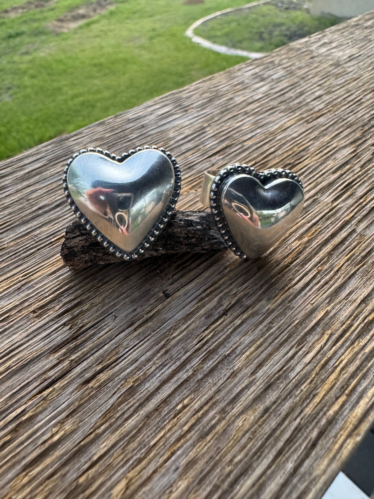 Puffy Heart Ring Medium- Adjustable