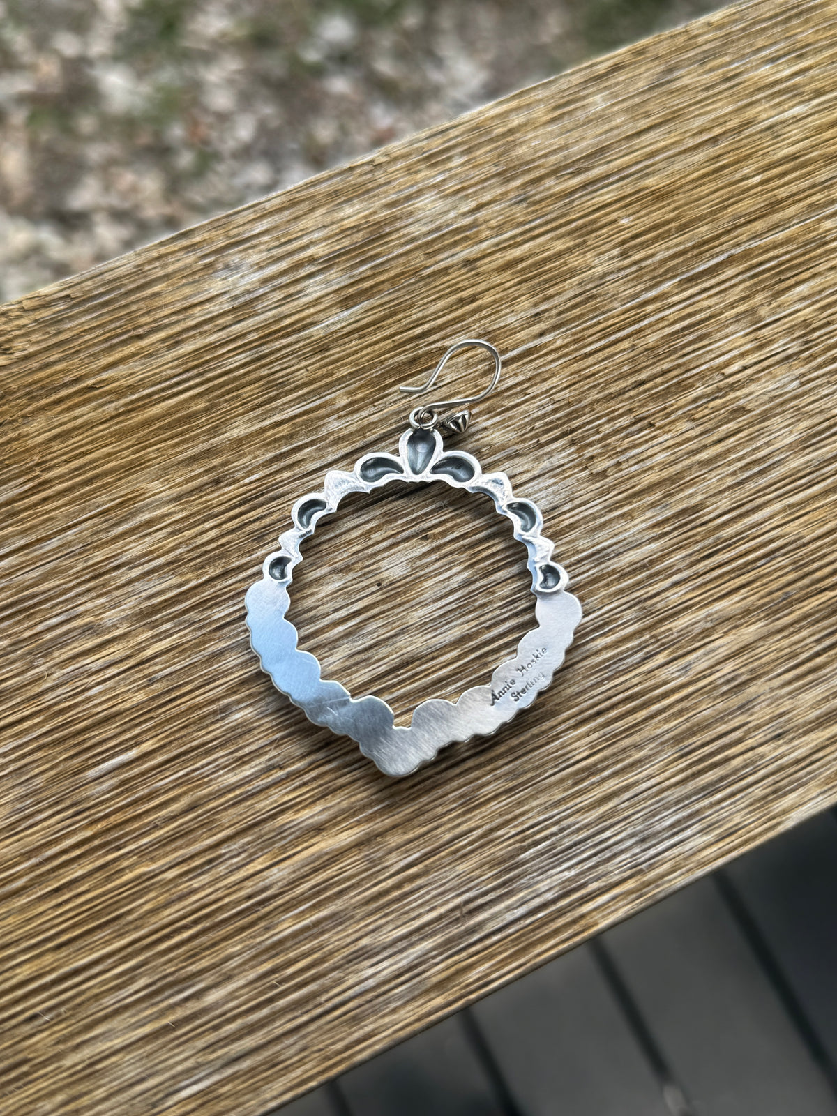 Kingman Hoop Dangle Earrings, Annie Hoskie