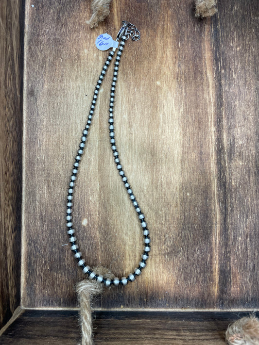 Graduated Navajo Pearls 16” w/extender