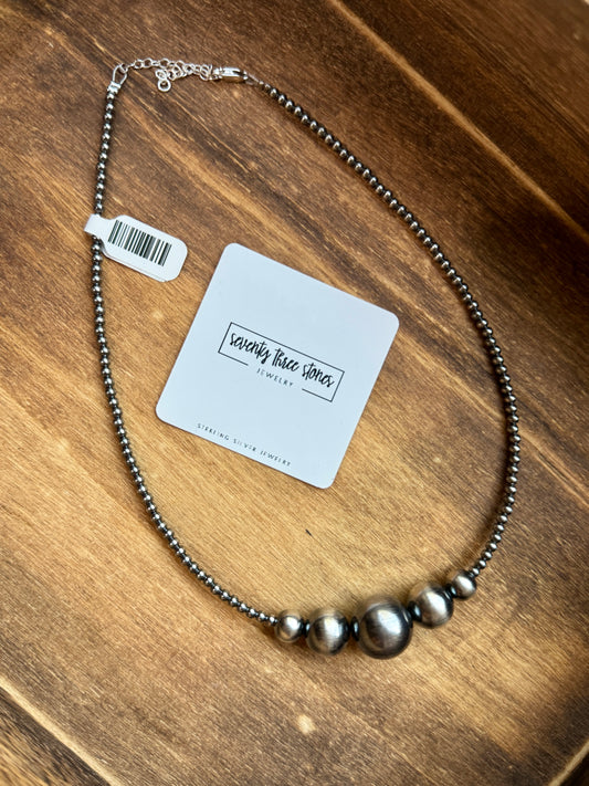 Sterling Pearl Large graduated 15" with extender