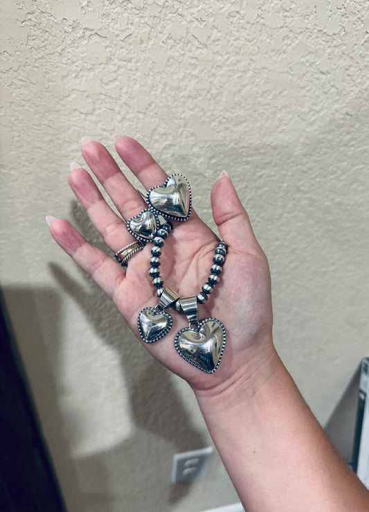 Puffy Heart Pendant - SMALL