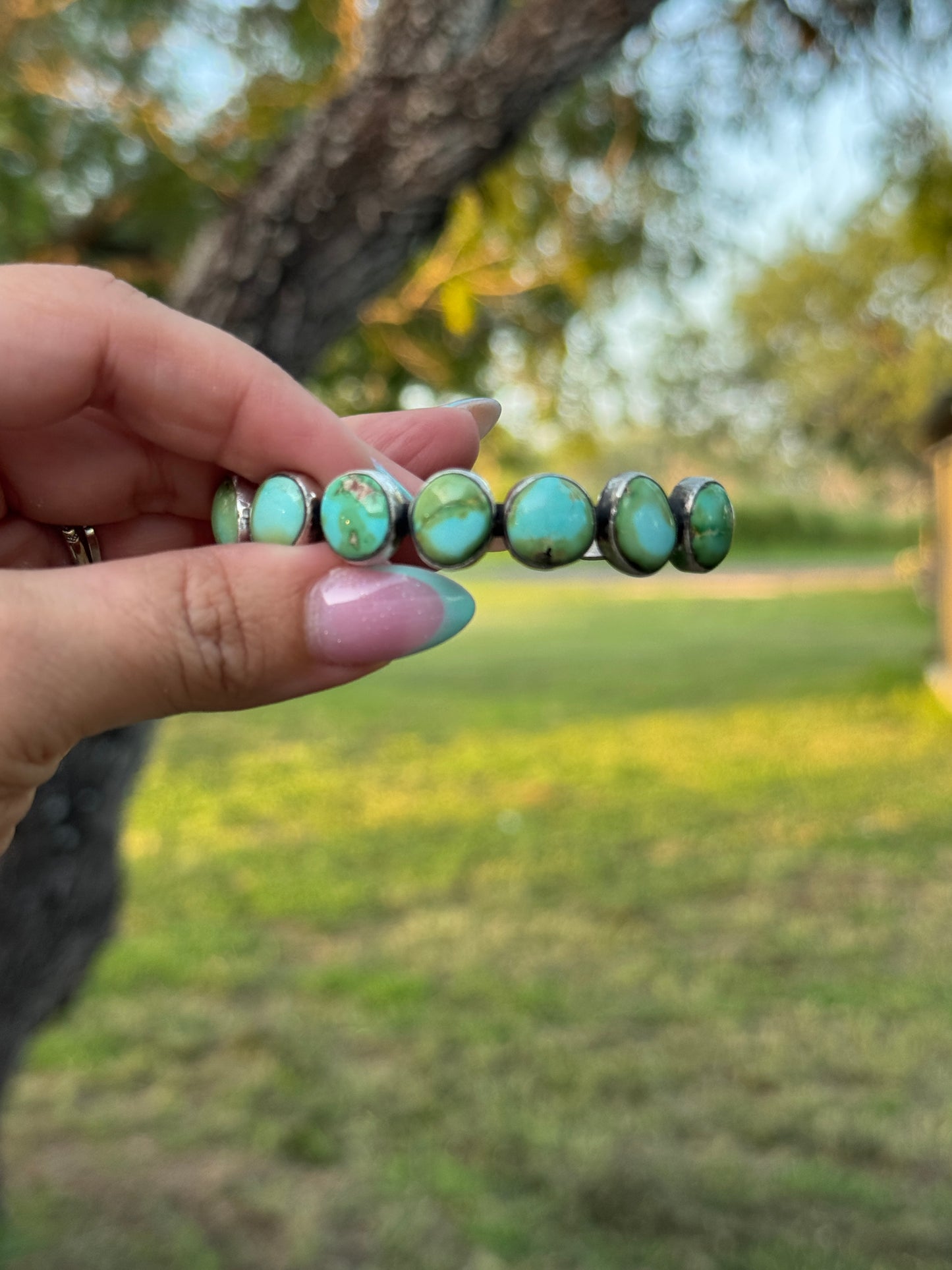 7 stone sonoran turquoise chunky cuff bluer opt 3