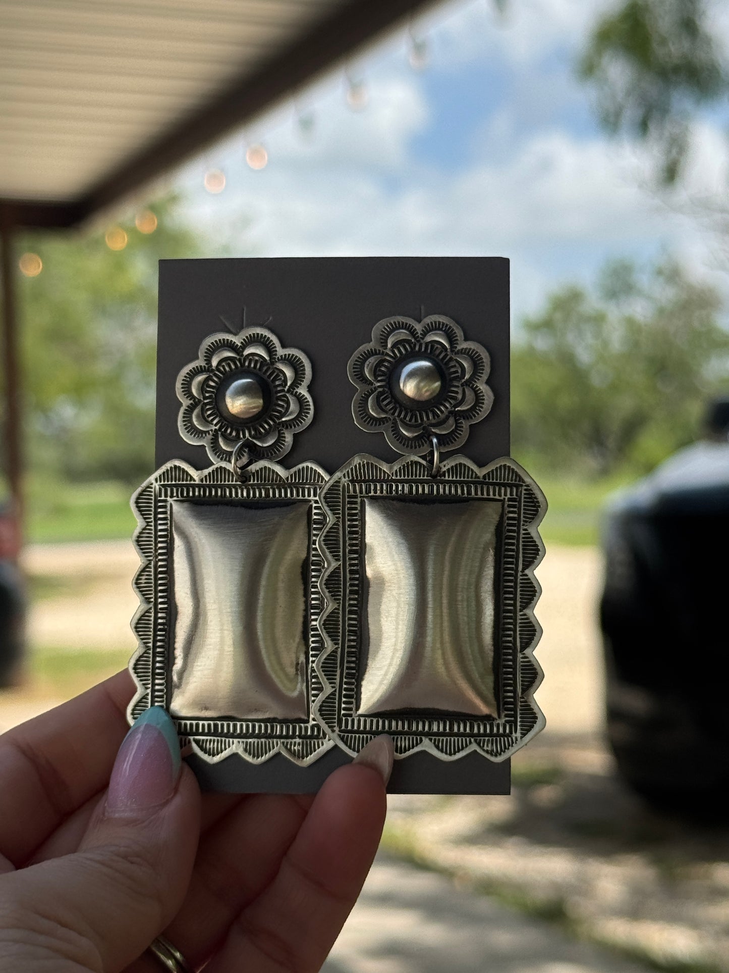 Leander Tahe Navajo Earrings