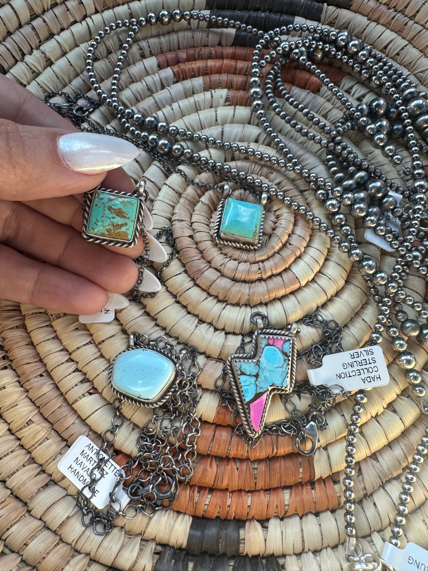 Hada Cotton Candy Lightning Bolt Necklace