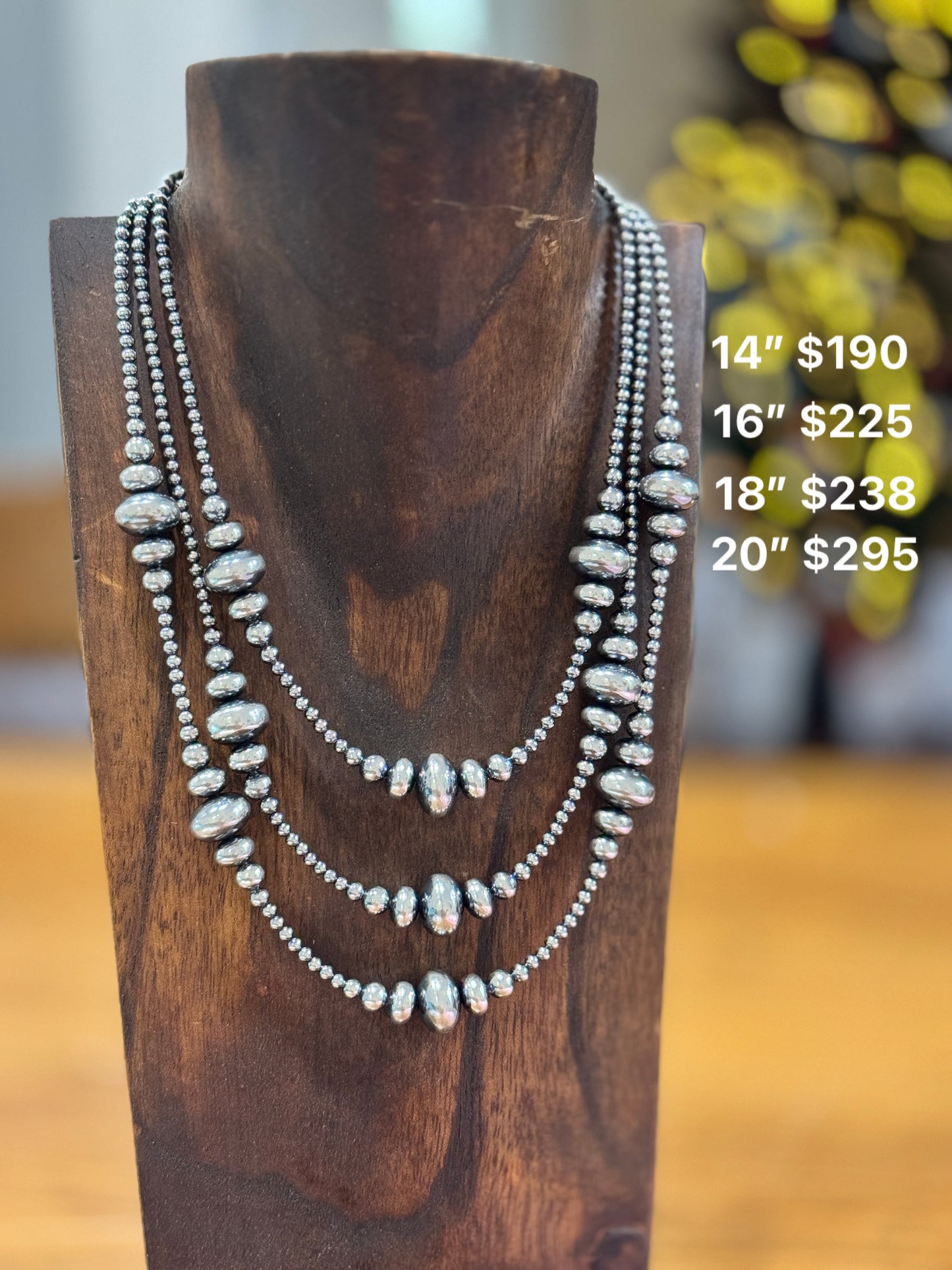 The Santa Fe Saucer Graduated Necklace