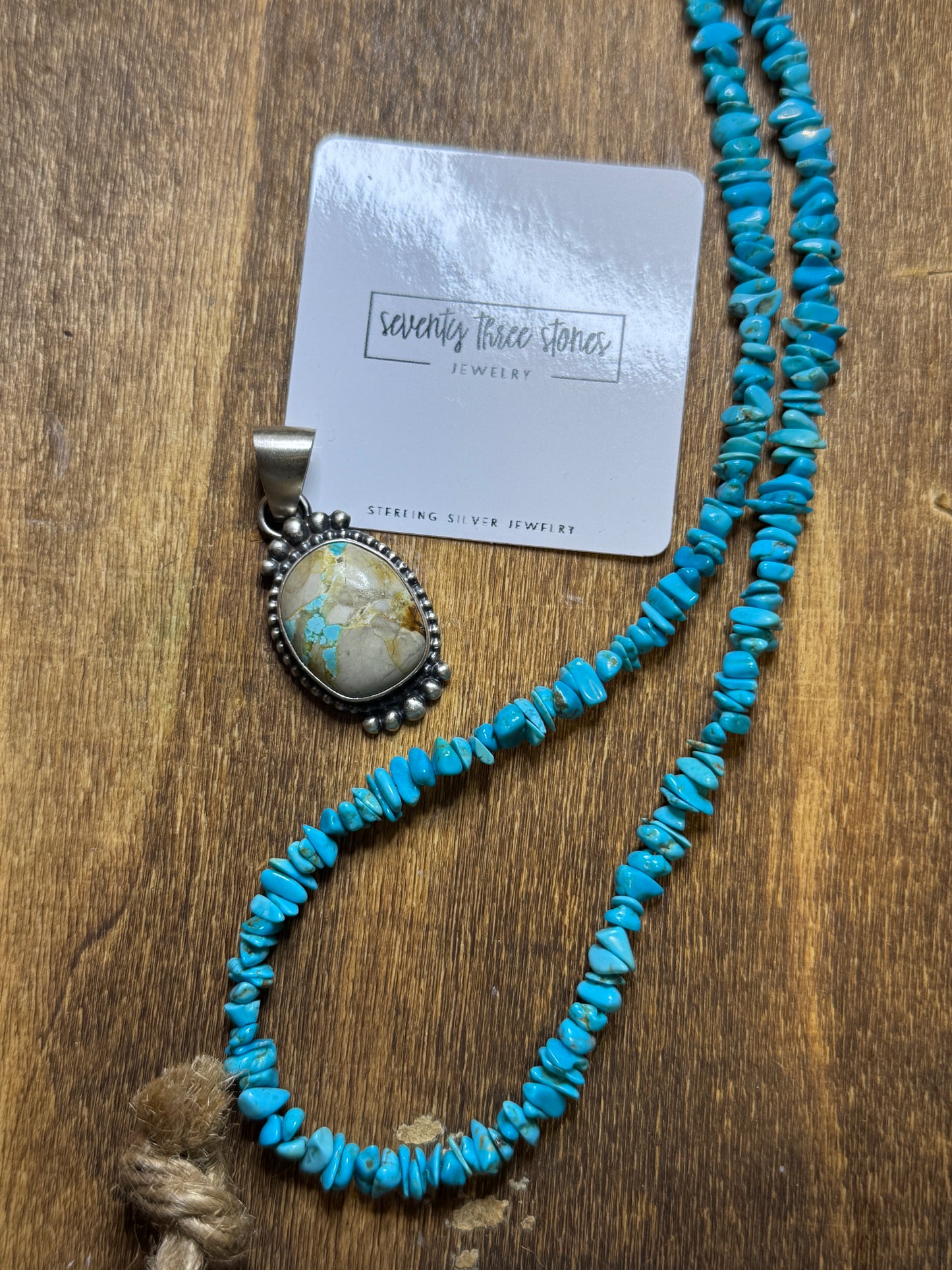 Pendant - Royston Turquoise 1 1/2"