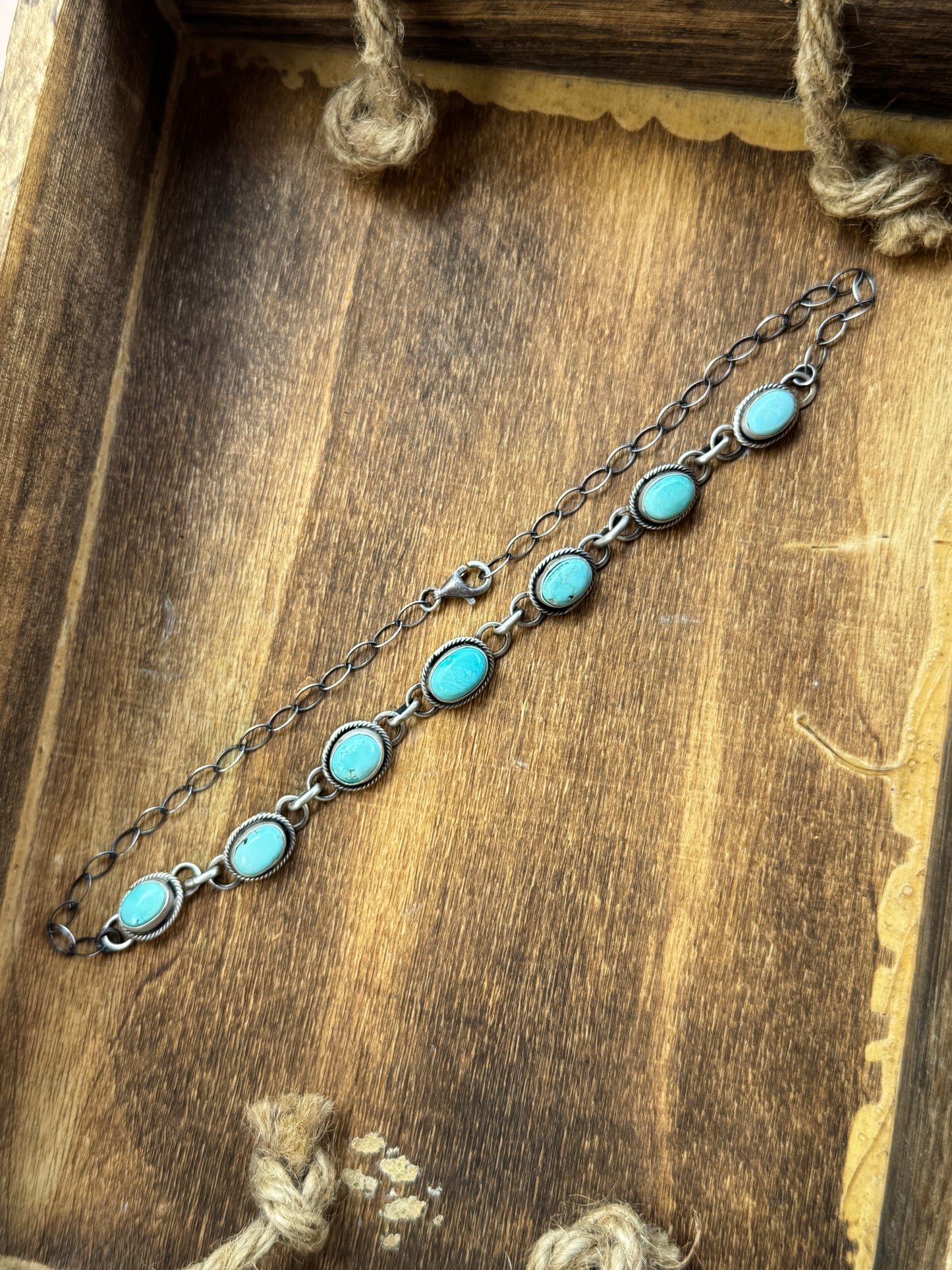 5 stone Turquoise Choker Opt 2