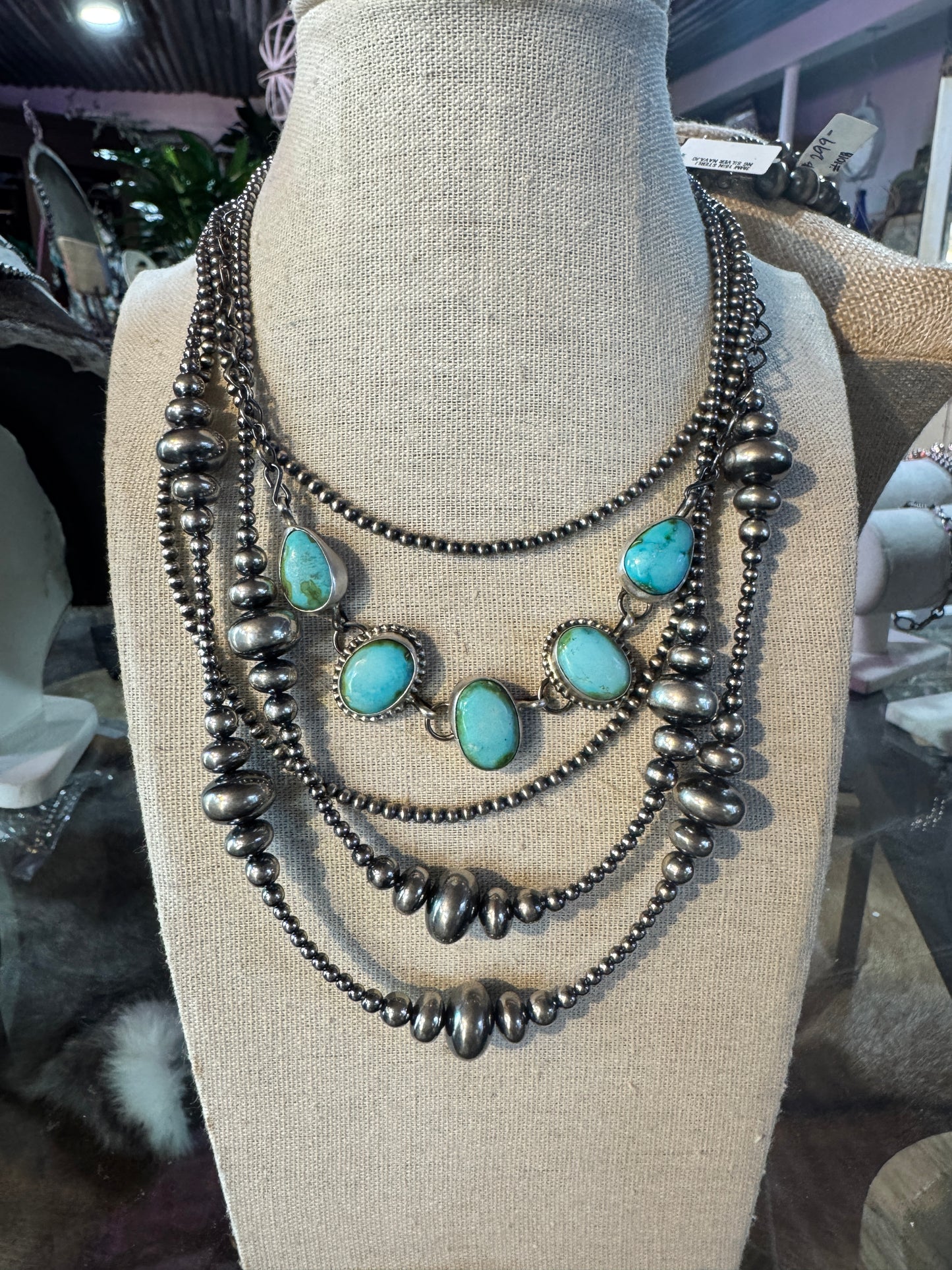 5 Stone Sonoran Gold Choker