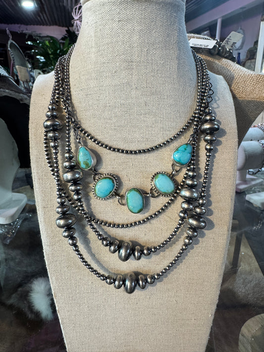5 Stone Sonoran Gold Choker