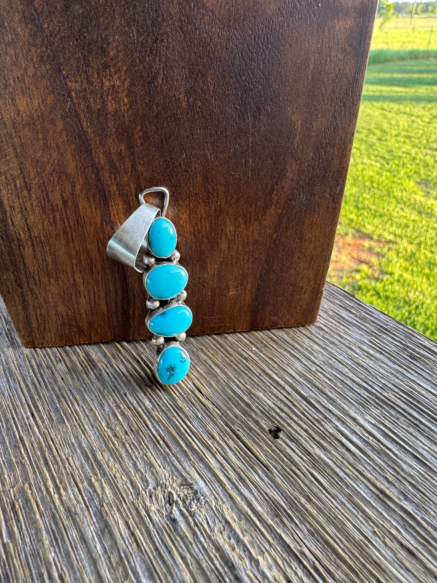 4 stone Turquoise  Pendant