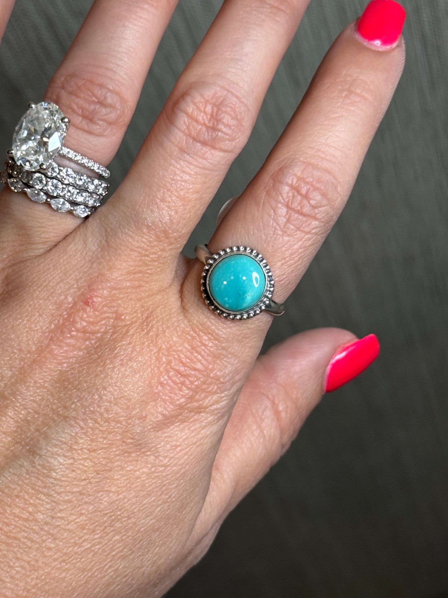 Turquoise Ring H sz8