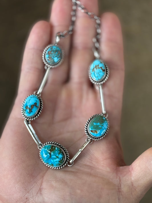 5 stone Turquoise Choker