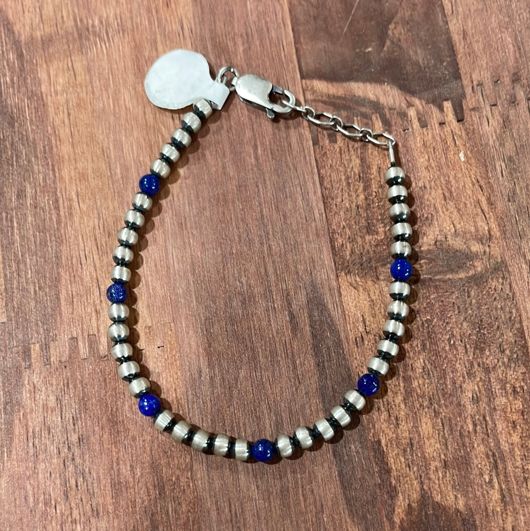 The Lapis Navajo Pearl Bracelet