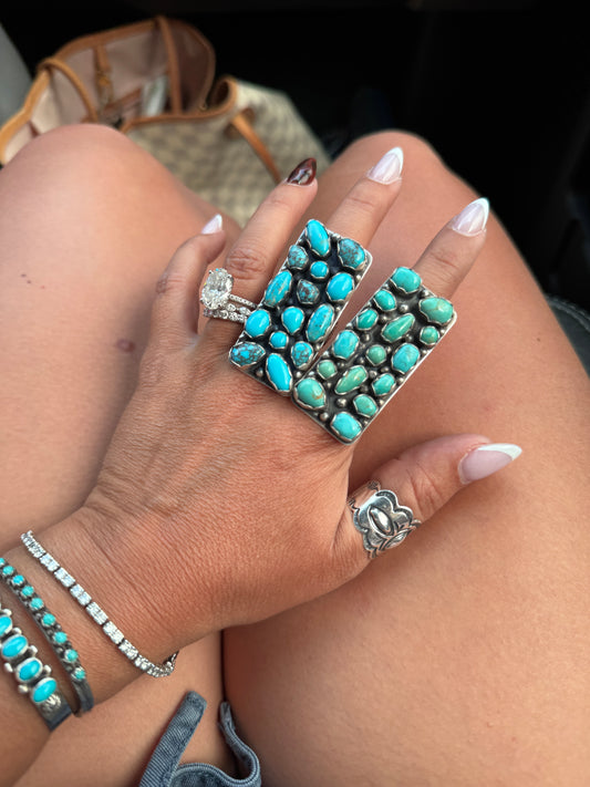 Sampler Turquoise Cluster Ring, Bea Tom