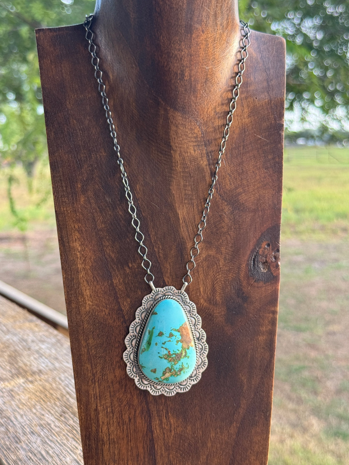Sonoran Turquoise Vicky Hicks Large Bar Necklace