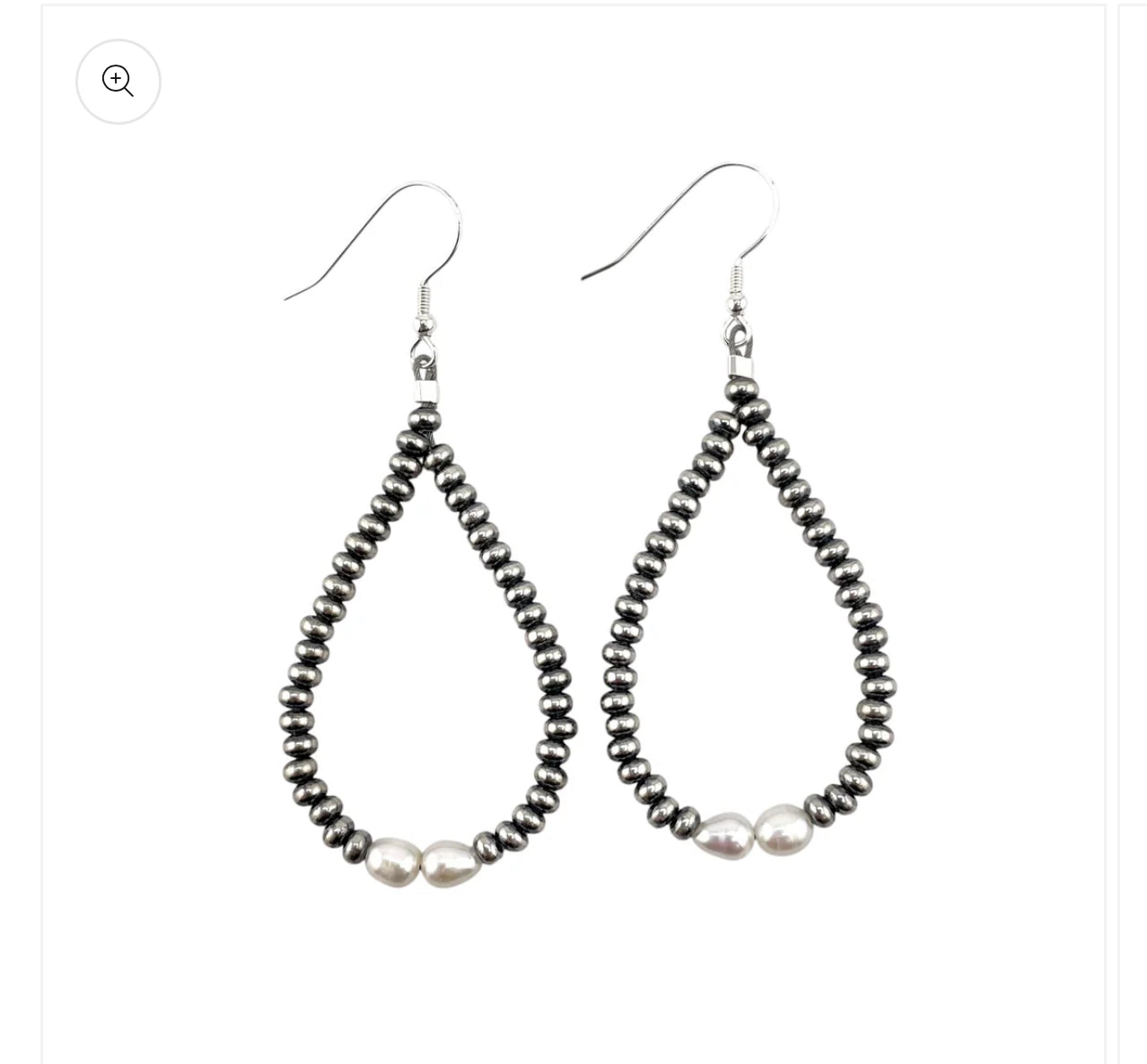 Teardrop Saucer with Freshwater pearls