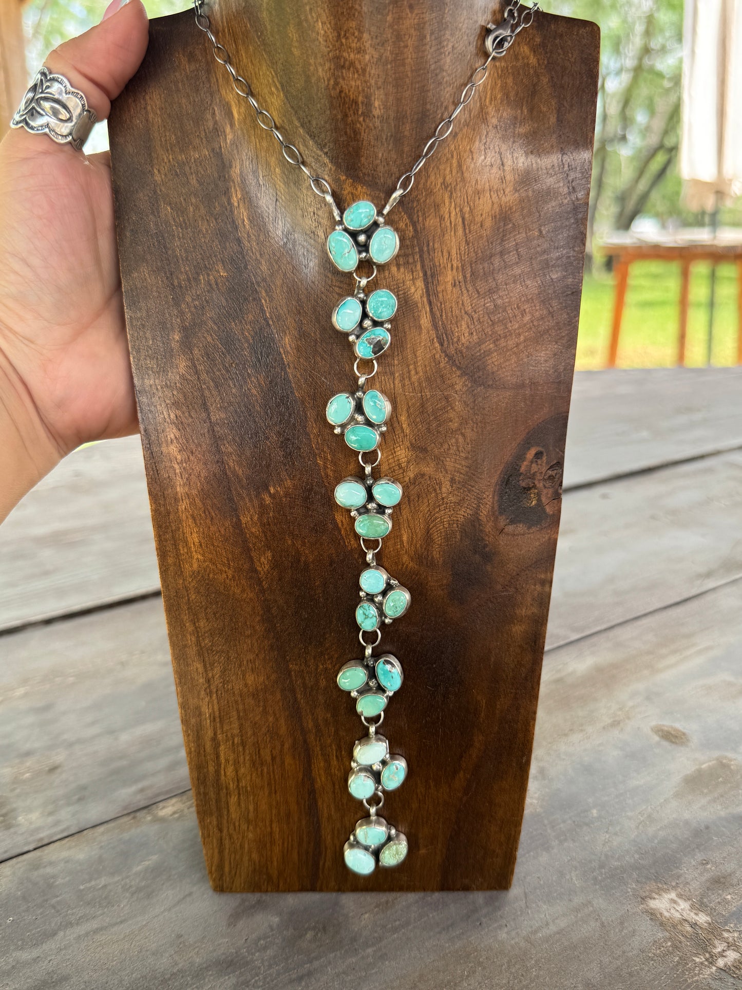 Turquoise Lariat Necklace