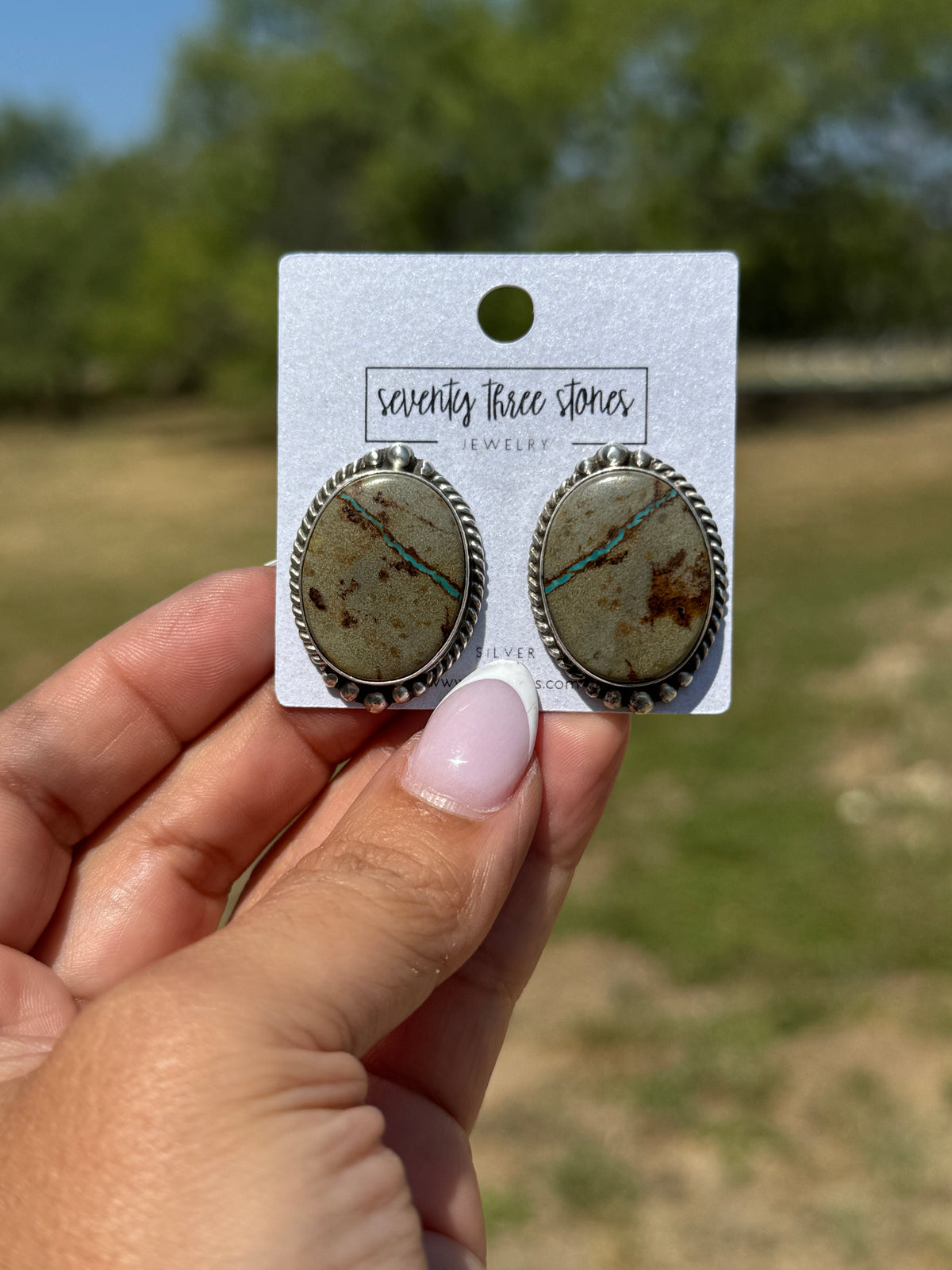 Royston Ribbon Vintage Post Earrings by Elouise Kee