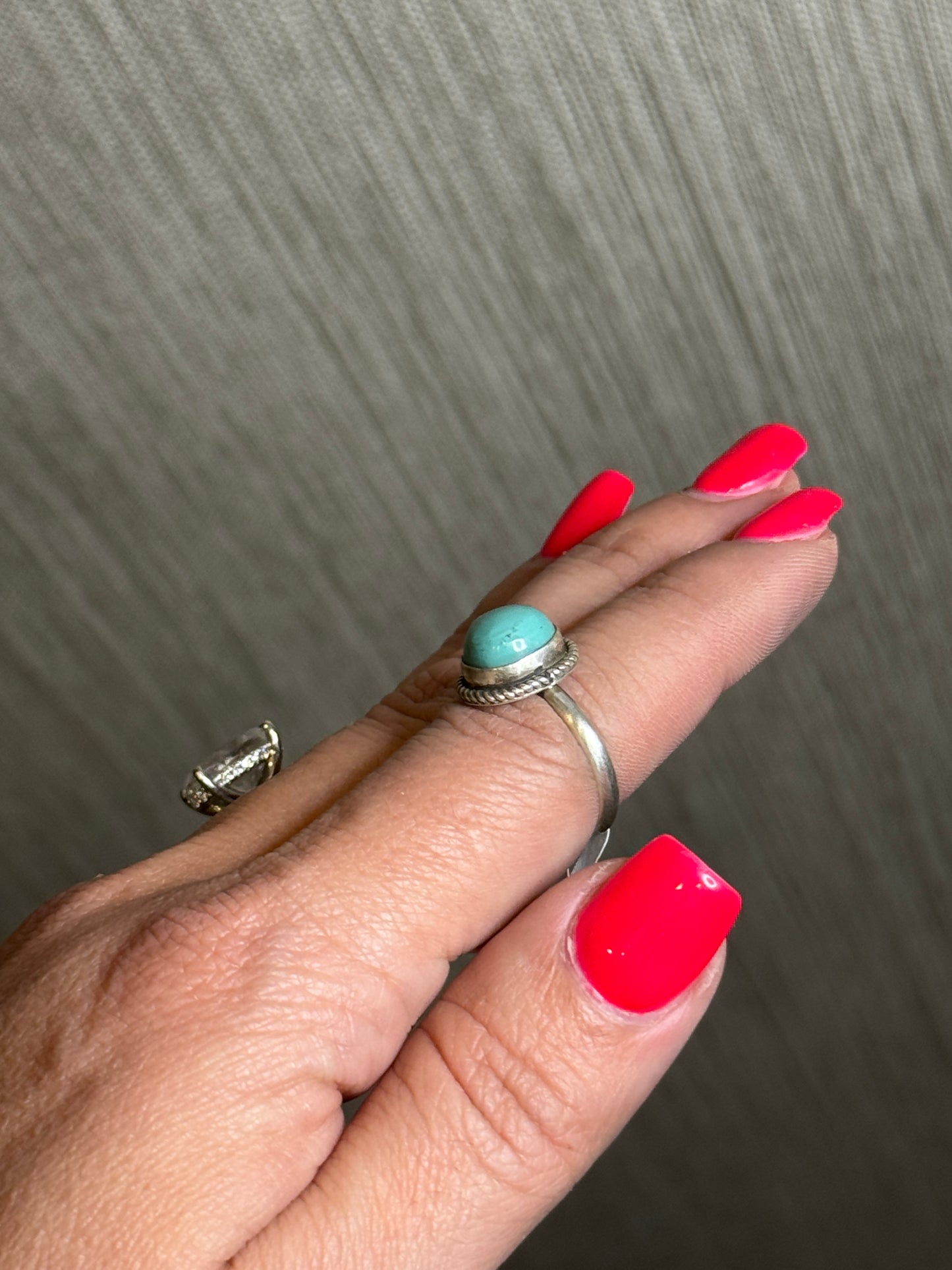 Turquoise Ring M Sz. 6