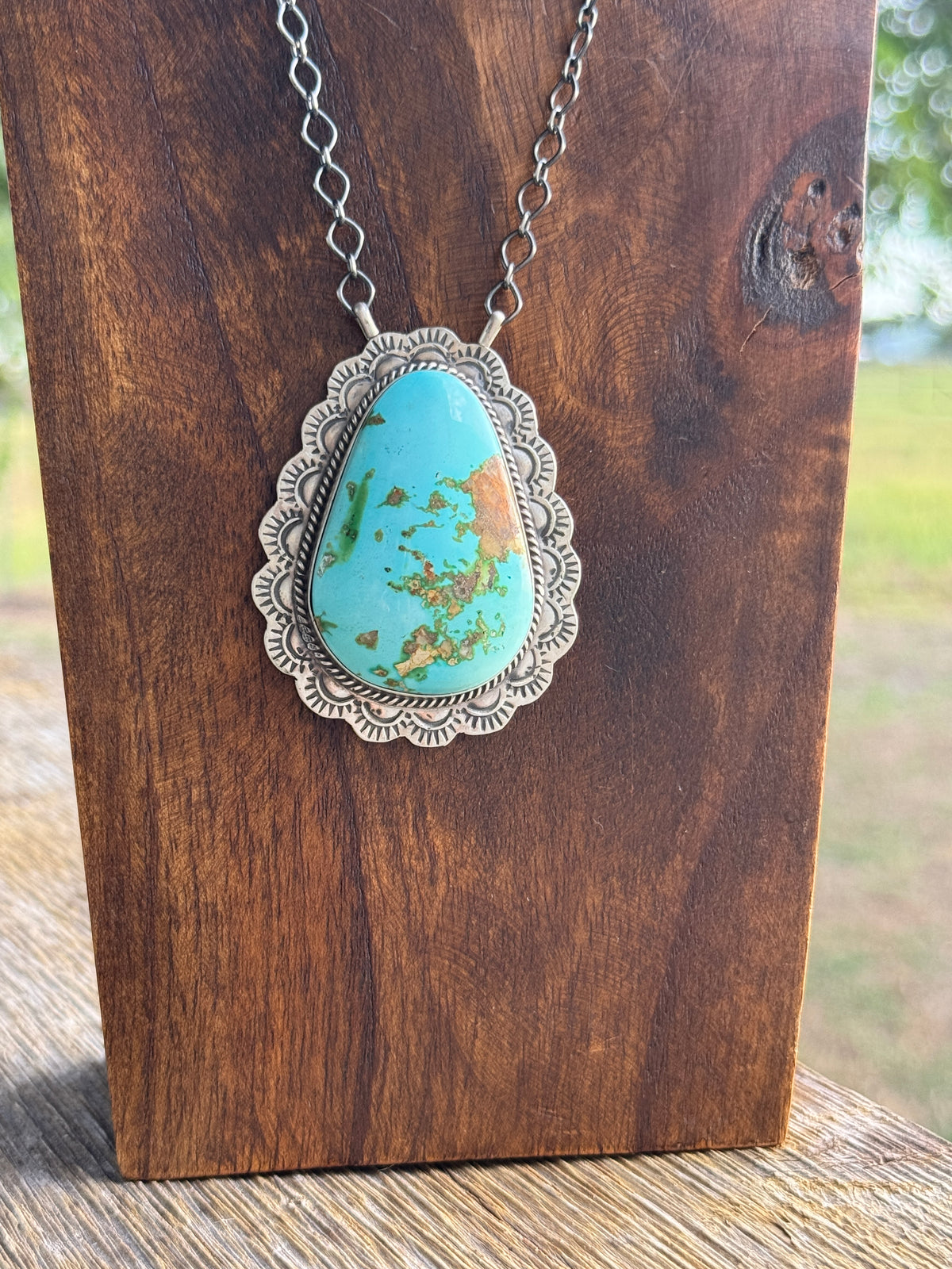 Sonoran Turquoise Vicky Hicks Large Bar Necklace
