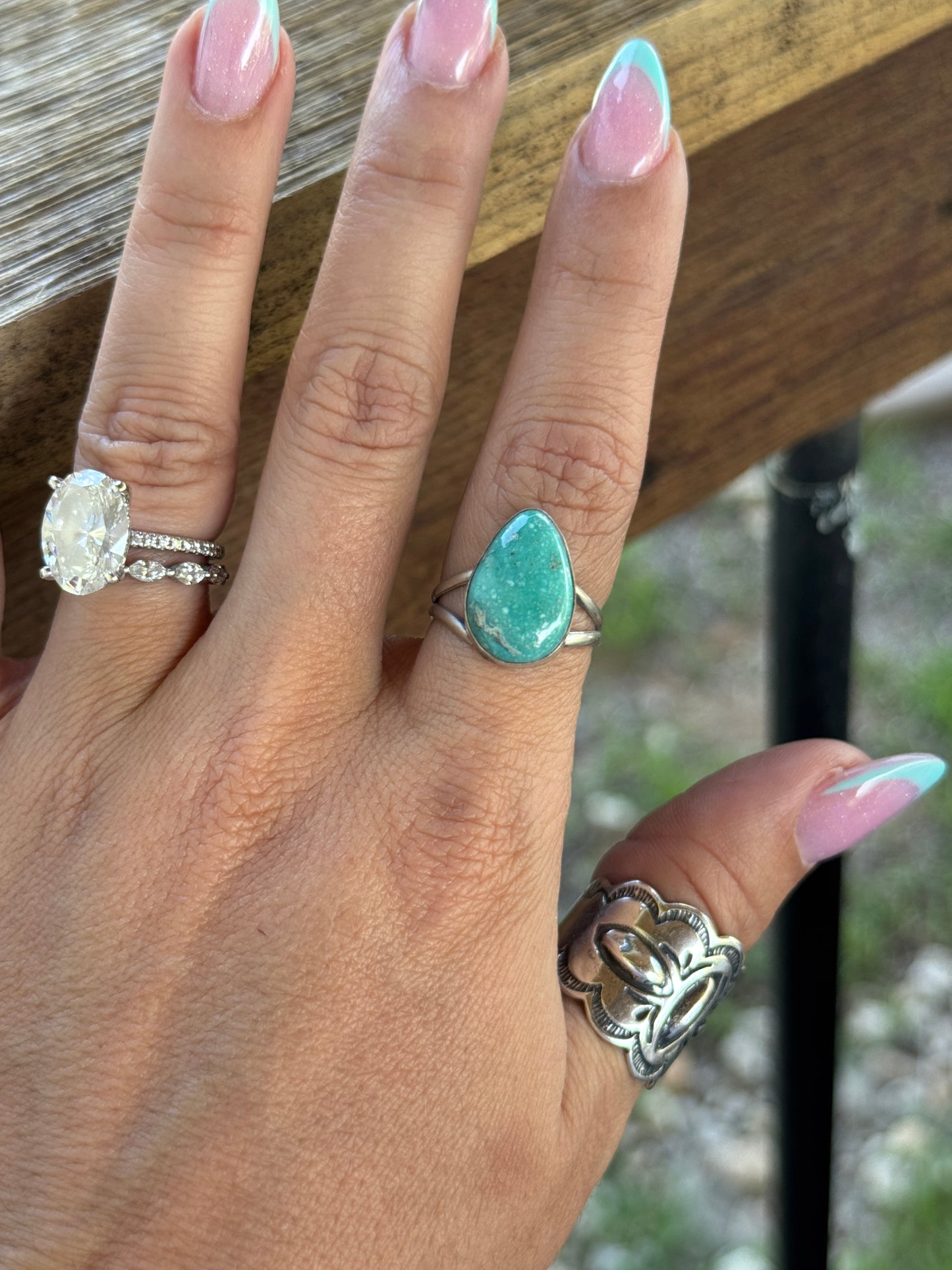 Turquoise ring Sz 7